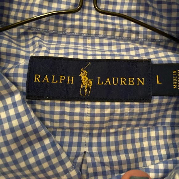 Mens Ralph Lauren Gingham shirt - Picture 2 of 4